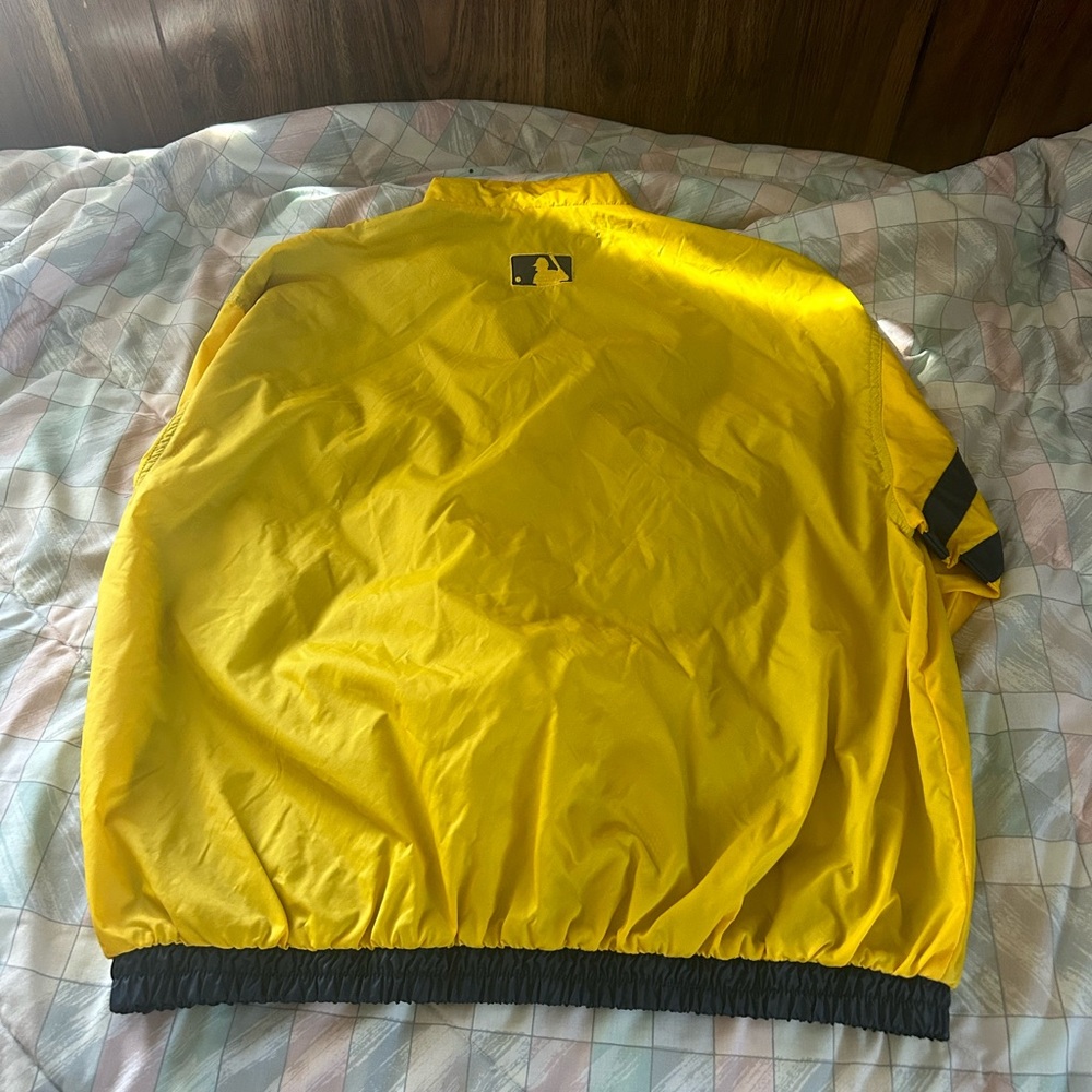 New York Yankees Pro Player Vintage Yellow / Navy Windbreaker - Size Large - Picture 3 of 12